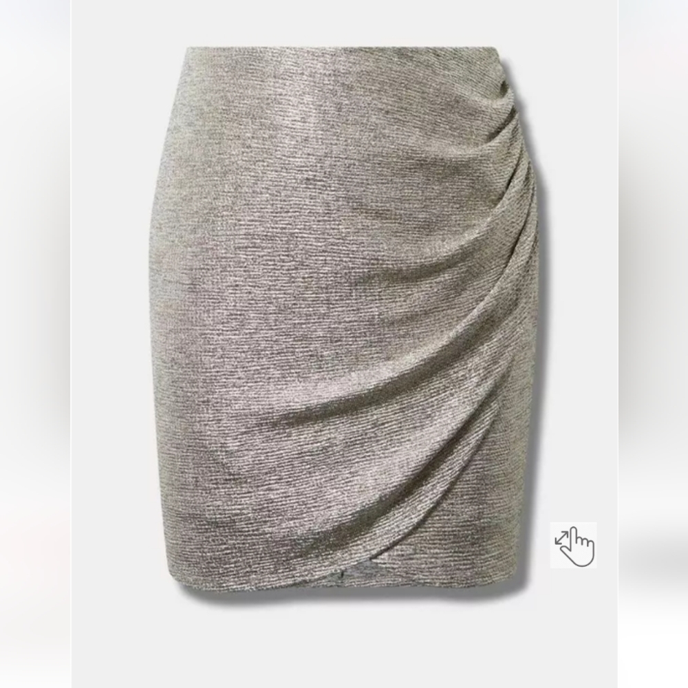 Torrid Elegant Silver Pencil Skirt